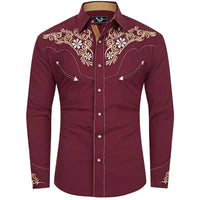 Maroon Western Shirt