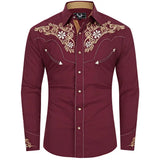 Maroon Western Shirt