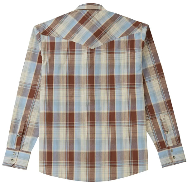 Men's Plaid Western Shirt Vintage Style