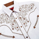 Men's White Western Shirt