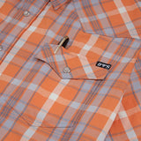 Orange Plaid Cowboy Shirt
