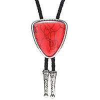 Red Bolo Tie Western Style