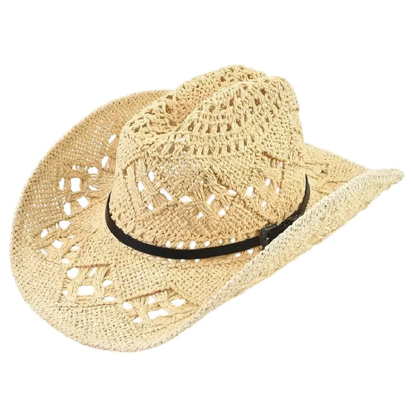 Straw Cowboy Beach Hat | Western Cowboy display picture 2