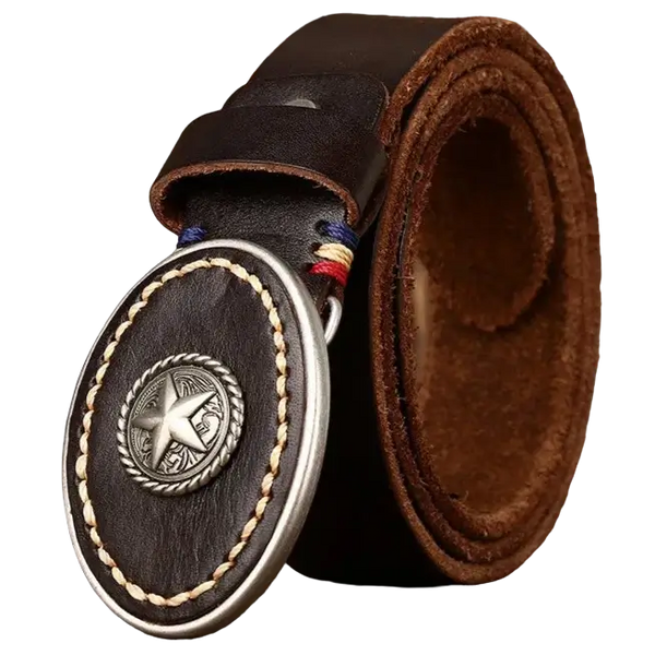 Brown Texas Leather Belt