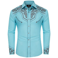 Turquoise Western Shirt