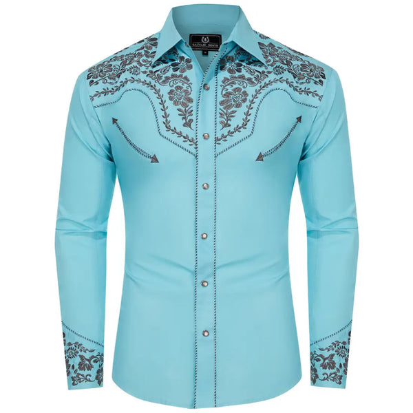Turquoise Western Shirt