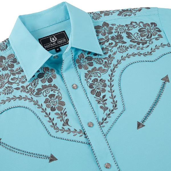 Turquoise Western Shirt