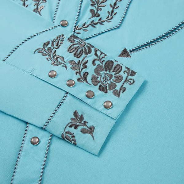 Turquoise Western Shirt
