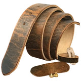 Western Leather Belt Without Buckle