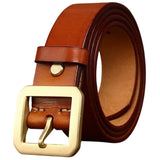 Western Style Brown Premium Leather Belt