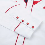 White Patriotic Western Shirt