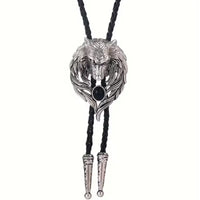 Wolf Bolo Tie