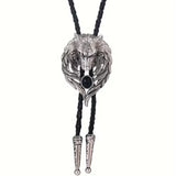 Wolf Bolo Tie
