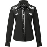 Women's Black Western Shirt