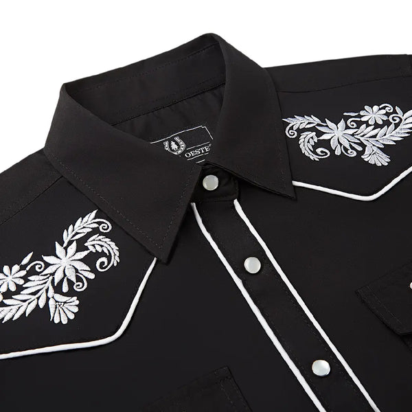 Women's Black Western Shirt