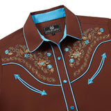 Women's Brown Western Shirt