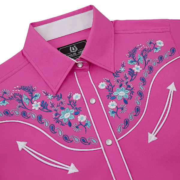 Women's Pink Western Shirt
