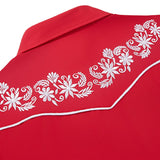 Women's Red Western Shirt