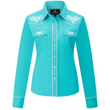 Women's Turquoise Western Shirt