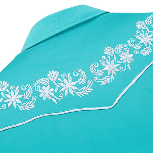 Women's Turquoise Western Shirt