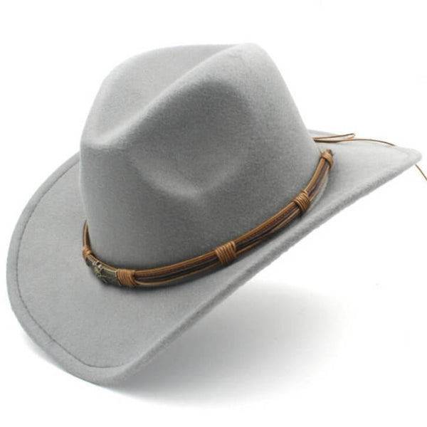 Gray Kids Cowboy Hat