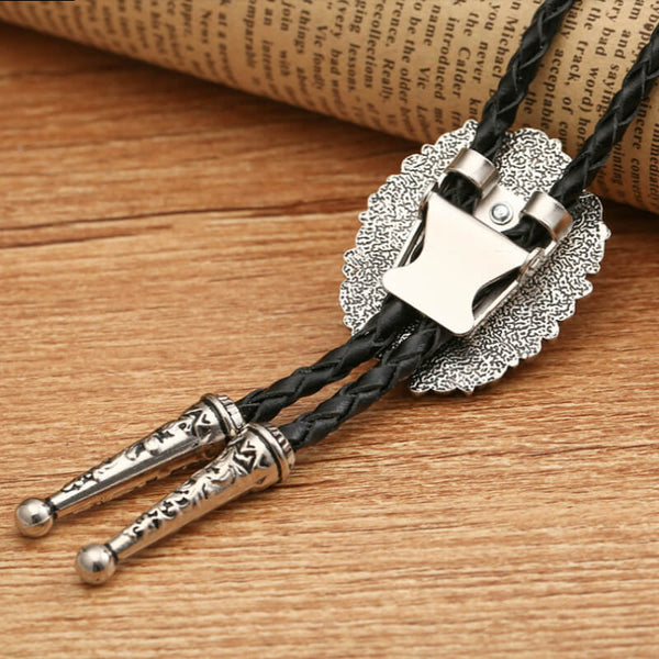 Wood Bolo Tie with Clasp