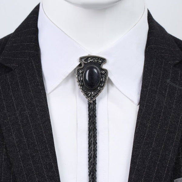 Black Modern Bolo Tie