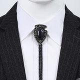 Black Modern Bolo Tie