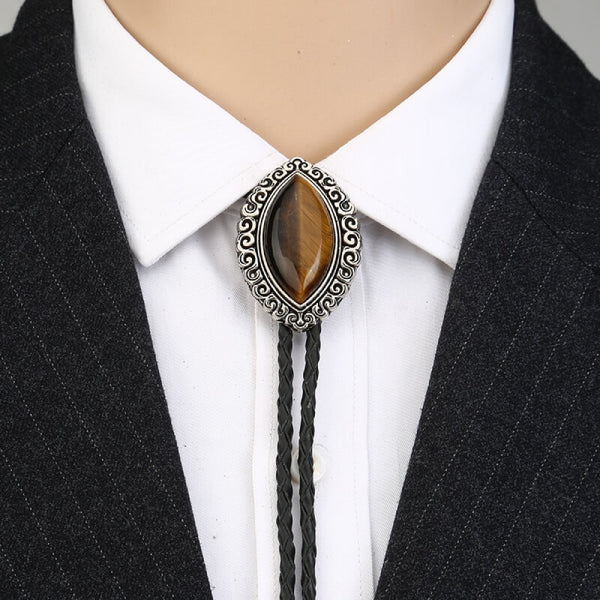Texas Longhorn II Bolotie Western Country Cravate Necktie Bolo Tie[718] - Prêt-à-Porter