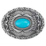 Native Turquoise Belt Buckle for Women