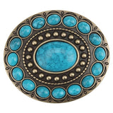 Vintage Turquoise Belt Buckle for Women