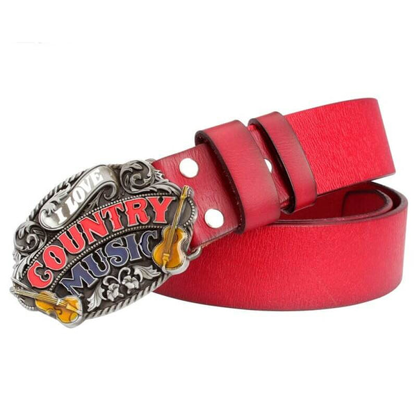 Red Country Western Belt