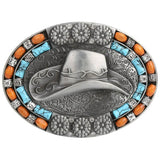 Cowboy Hat Belt Buckle