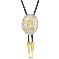 Golden Horse Bolo Tie