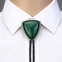 Green Triangle Bolo Tie