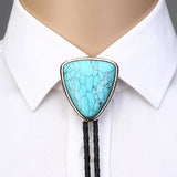 Turquoise Triangle Cowboy Tie