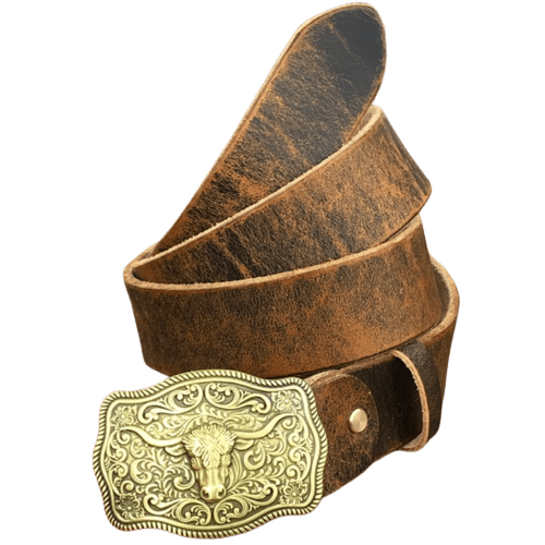 Vintage Leather Cowboy Belt