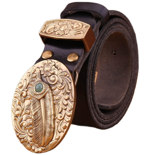 BELTROAD Stylish Studded Belt For Men Women Goth Punk Belts With Gold/Silver Buckle Mens Leather Belts For Jeans Pants, Gold Buckle -Black, S For Waist 27"-32