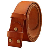 Camel Western Leather Belt Without Buckle